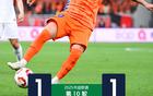席爾瓦破門，瓦科追平，泰山隊平海牛1-1。