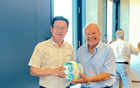 中德青少年足球友誼賽新聞發(fā)布會，施拉普納出席，曼海姆舉行。