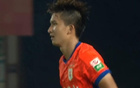 梅開二度，泰山B隊王昊斌獲中乙第16輪MVP。