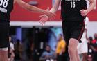 NBA開拓者新秀楊瀚森，加強力量，提升對抗力。